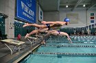 Swimming vs Babson  Wheaton College Swimming & Diving vs Babson College. - Photo By: KEITH NORDSTROM : Wheaton, Swimming